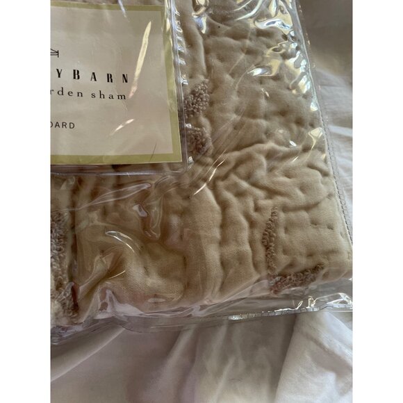 Pottery Barn Autumn Garden Sham Standard 100% Cotton Embroidered Beige Decorativ - Picture 3 of 7